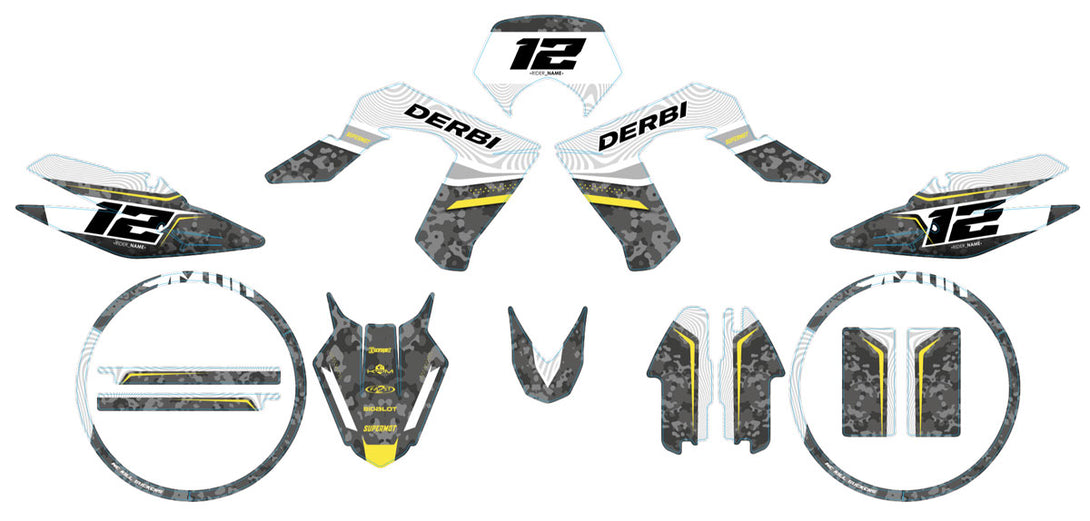 Kit déco Derbi DRD Pro 2006-2014 Warfare