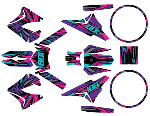 Kit déco 50cc Derbi Senda TNT Tuning Electrify | autocollants moto | personnalisation 50cc | armysctv