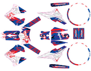 Deko-sett 50cc Derbi Senda TNT Tuning Heritage | motorsykkelklistremerker | tilpasning 50cc | armysctv