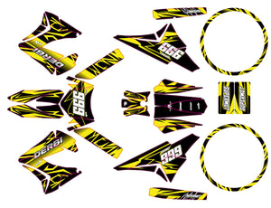Deko-sett 50cc Derbi Senda TNT Tuning Åttende | motorsykkelklistremerker | tilpasning 50cc | armysctv