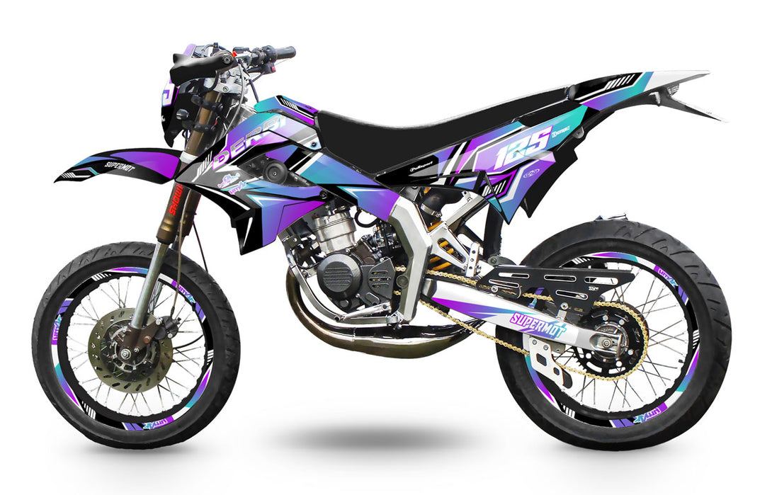 Kit déco 50cc Derbi Senda TNT Tuning MX Sky