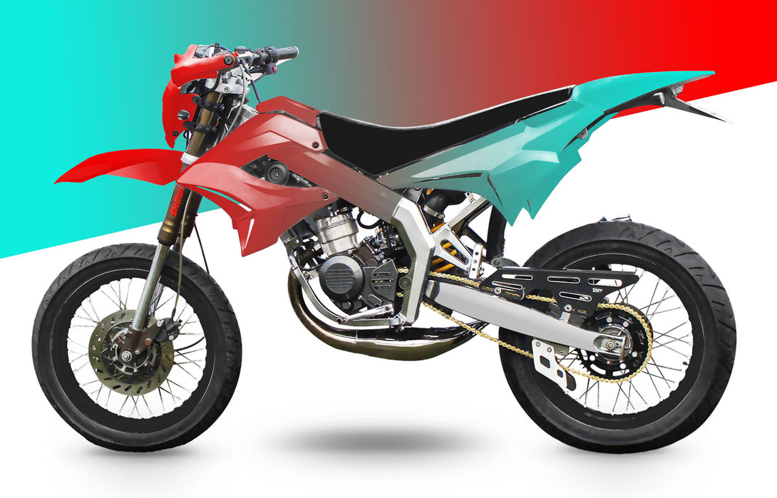 Kit déco 50cc Derbi Senda TNT Tuning 100% perso