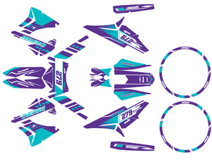 Deko-sett 50cc Derbi Senda TNT Tuning Skynine | motorsykkelklistremerker | tilpasning 50cc | armysctv