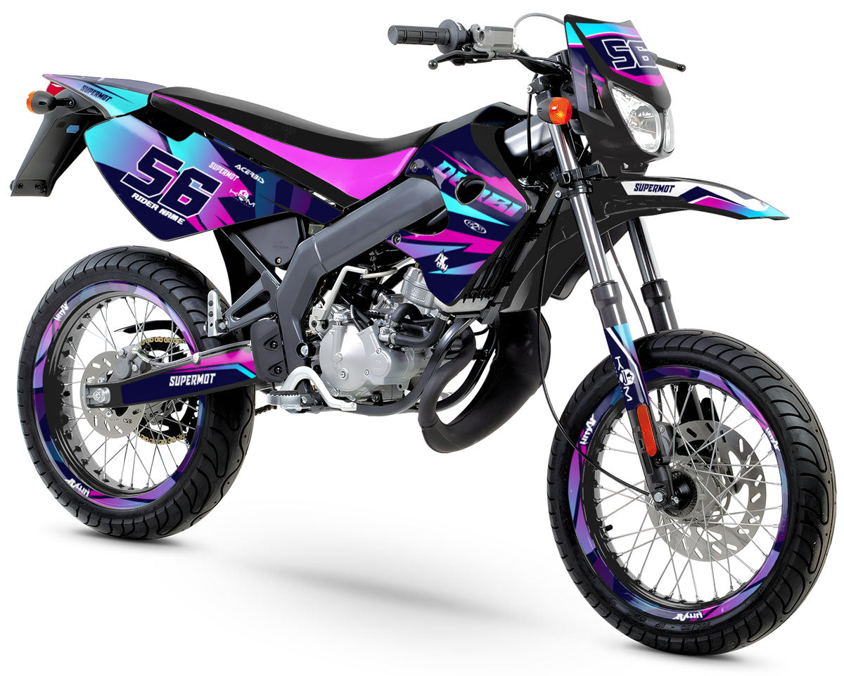 50cc Graphic decals Derbi Senda X-race/X-treme Crazy Pink – Bold and ...