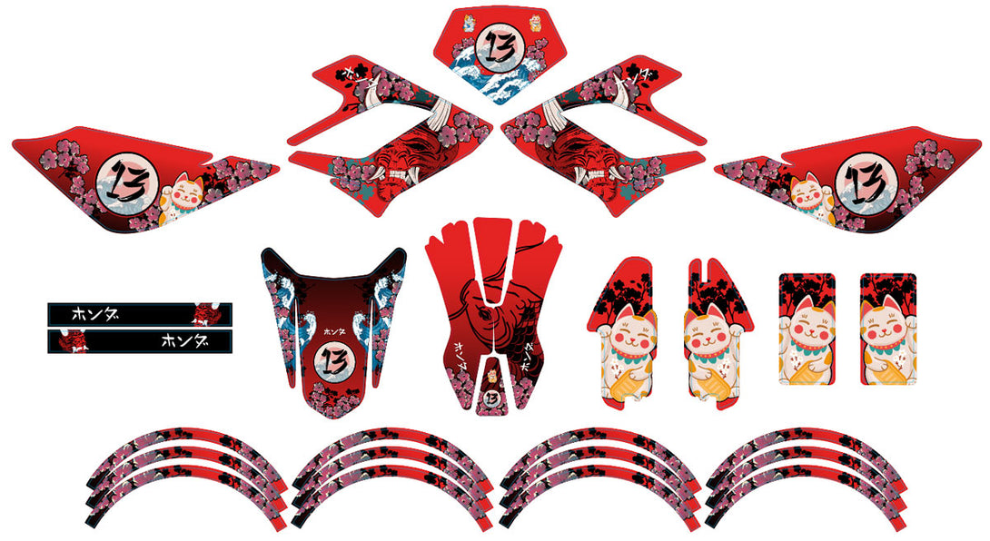 Kit déco 50cc Derbi DRD Racing 2004-2010 Arigato