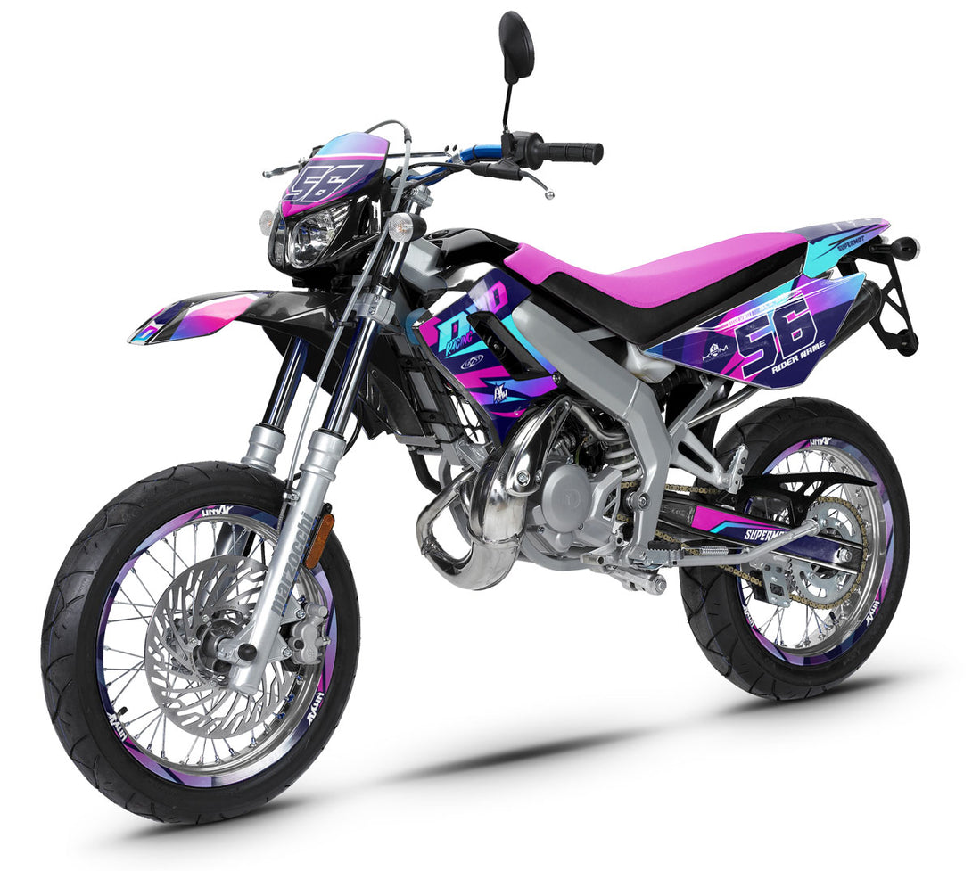 Kit déco 50cc Derbi DRD Racing 2004-2010 Crazy Pink