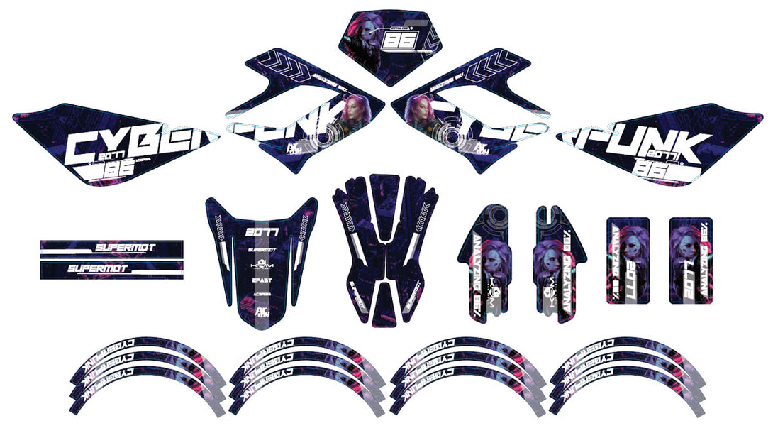 Kit déco 50cc Derbi DRD Racing 2004-2010 Cyborg