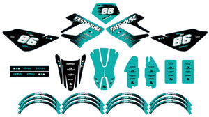 Kit déco Derbi DRD Racing 50cc Fasthouse | autocollants moto | personnalisation 50cc | armysctv