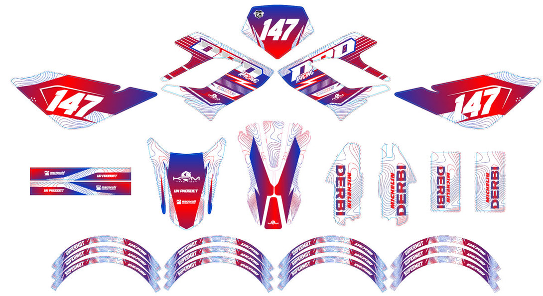 Kit déco 50cc Derbi DRD Racing 2004-2010 France