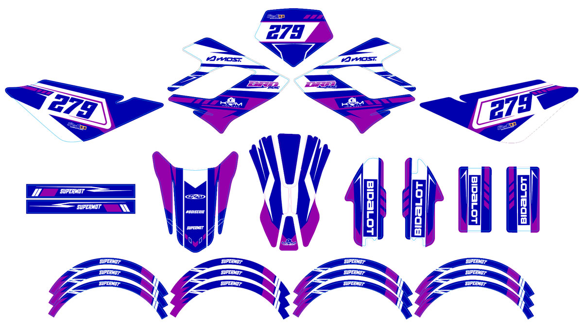 Graphic decals 50cc Derbi DRD Racing 2004-2010 Racing Style – armysctv