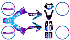 Kit déco 50cc Fantic Caballero 2013-2016 Artisse | autocollants moto | personnalisation 50cc | armysctv