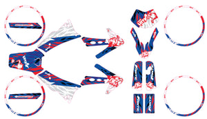 Kit déco 50cc Fantic Caballero 2013-2016 Army Heritage | autocollants moto | personnalisation 50cc | armysctv