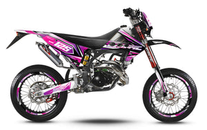 Kit pegatinas 50cc Fantic Caballero 2013-2016 MX Cielo | pegatinas para moto | personalización 50cc | armysctv