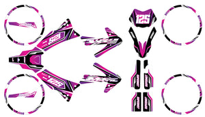 Kit pegatinas 50cc Fantic Caballero 2013-2016 MX Cielo | pegatinas para moto | personalización 50cc | armysctv