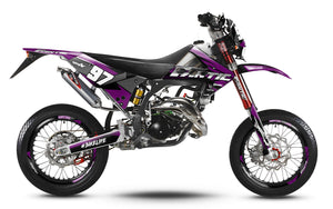 Kit déco 50cc Fantic Caballero 2013-2016 Redfast | autocollants moto | personnalisation 50cc | armysctv