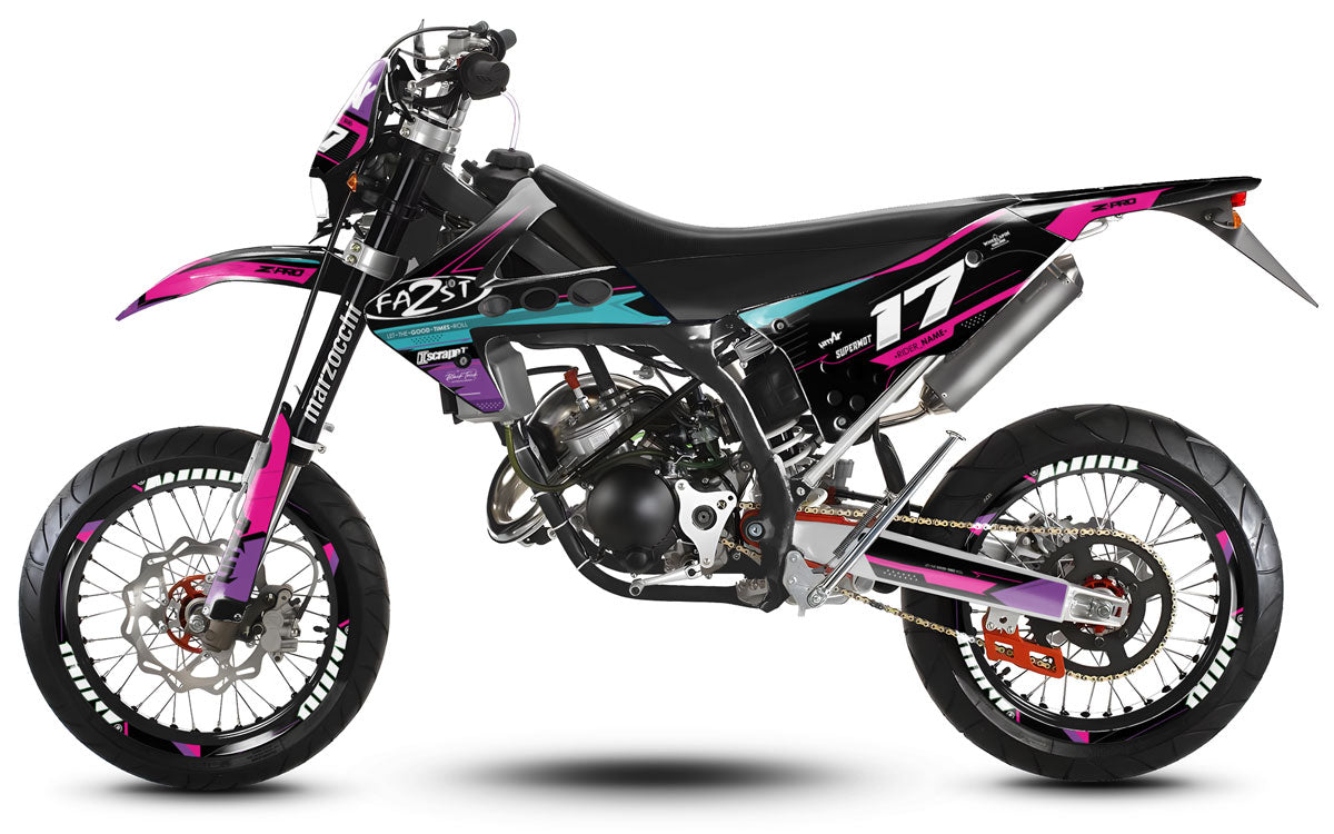 Kit déco 50cc Fantic Caballero 2013-2016 Synth | autocollants moto | personnalisation 50cc | armysctv