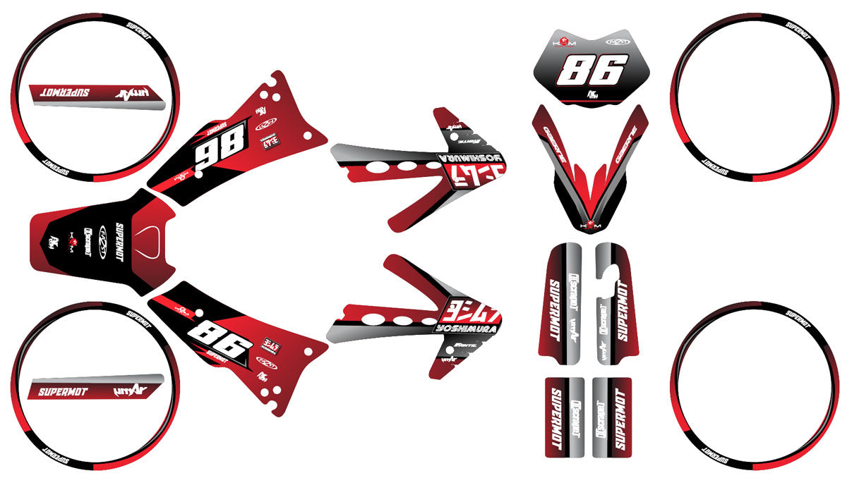 Graphic decals Fantic Caballero XM 50 Yoshi - Playful and original ...