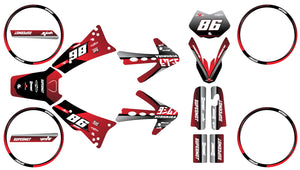 Kit déco Fantic Caballero 2013-2016 Yoshi | autocollants moto | personnalisation 50cc | armysctv