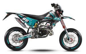 Kit déco Fantic Caballero 2013-2016 Yoshi | autocollants moto | personnalisation 50cc | armysctv