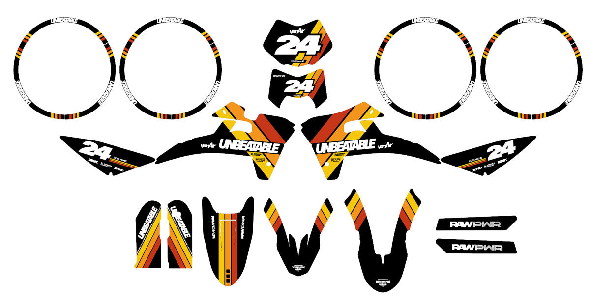 Kit déco Fantic 50cc 2017-2022 Beat | autocollants moto | personnalisation 50cc | armysctv