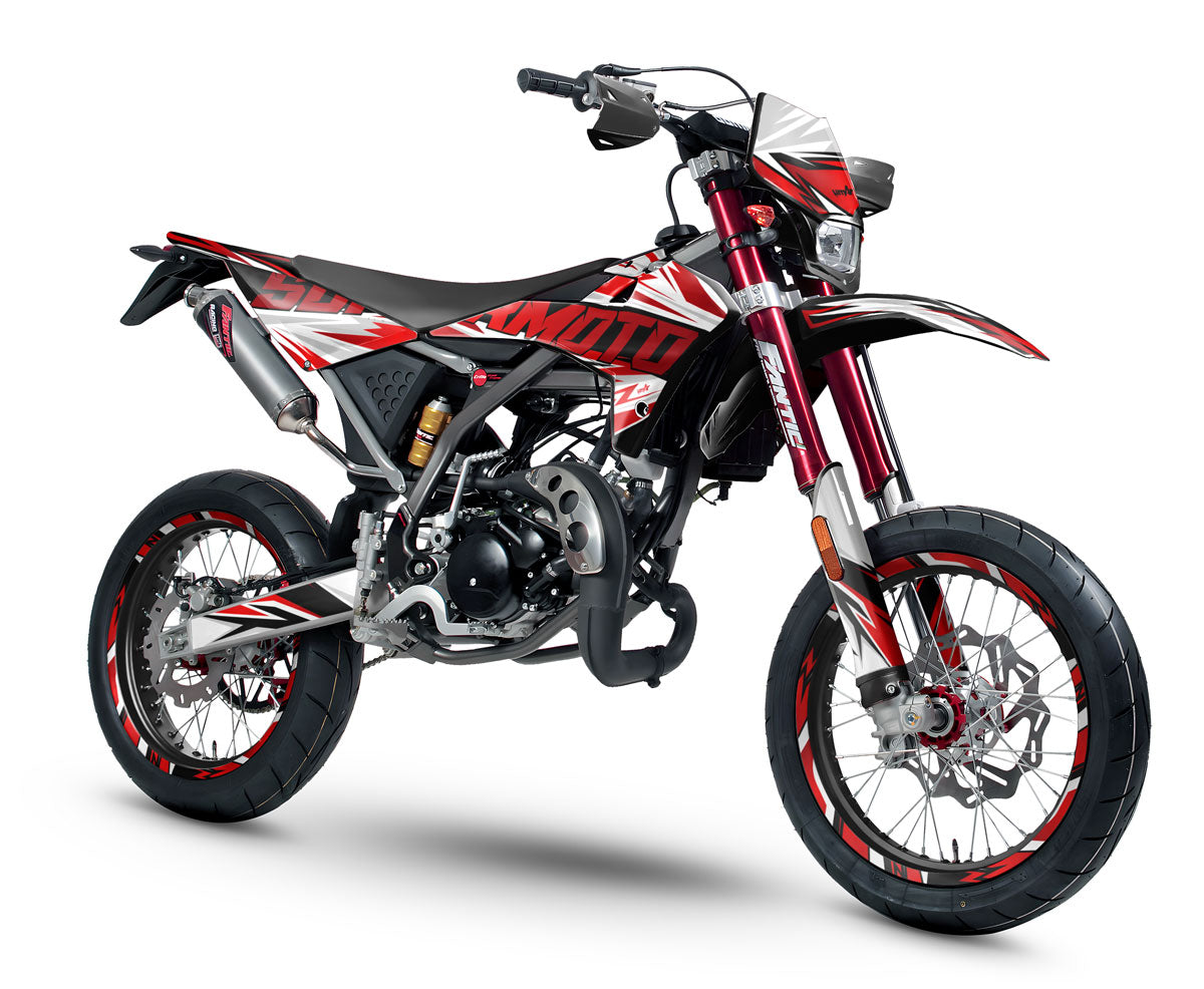 Kit déco Fantic 50cc 2017-2022 Courtesy | autocollants moto | personnalisation 50cc | armysctv