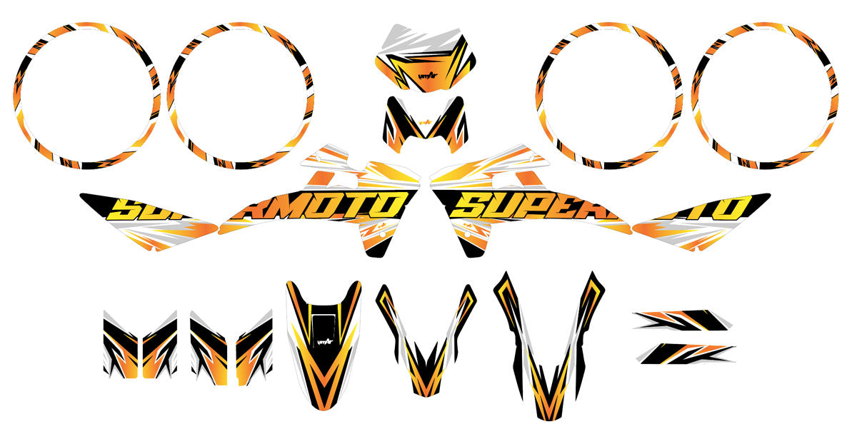 Kit déco Fantic 50cc 2017-2022 Courtesy | autocollants moto | personnalisation 50cc | armysctv