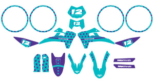 Kit déco Fantic 50cc 2017-2022 Crosspower | autocollants moto | personnalisation 50cc | armysctv