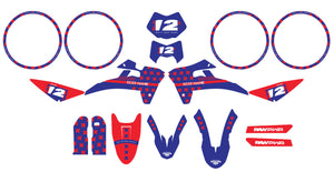 Kit déco Fantic 50cc 2017-2022 Crosspower | autocollants moto | personnalisation 50cc | armysctv