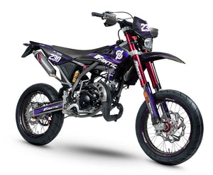 Kit pegatinas Fantic 50cc 2017-2022 Oro y platino | pegatinas para moto | personalización 50cc | armysctv