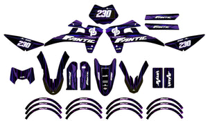 Kit pegatinas Fantic 50cc 2017-2022 Oro y platino | pegatinas para moto | personalización 50cc | armysctv