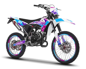Kit déco Fantic XE 50cc Enduro 2017-2022 Artisse | autocollants moto | personnalisation 50cc | armysctv
