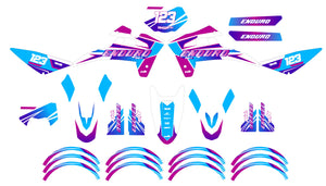 Kit déco Fantic XE 50cc Enduro 2017-2022 Artisse | autocollants moto | personnalisation 50cc | armysctv