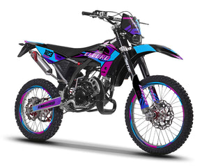 Kit déco Fantic XE 50cc Enduro 2017-2022 Artisse | autocollants moto | personnalisation 50cc | armysctv