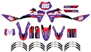Kit déco Fantic XE 50cc Enduro 2017-2022 Blast | autocollants moto | personnalisation 50cc | armysctv