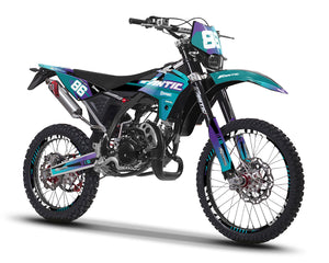 Kit déco Fantic XE 50cc Enduro 2017-2022 Blast | autocollants moto | personnalisation 50cc | armysctv