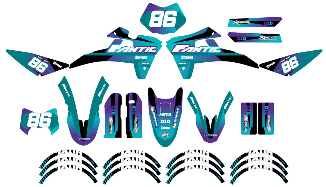 Kit déco Fantic XE 50 Enduro 2017-2022 Blast