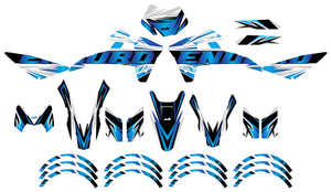 Kit déco Fantic XE 50cc Enduro 2017-2022 Courtesy | autocollants moto | personnalisation 50cc | armysctv