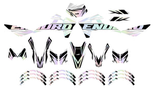 Kit déco Fantic XE 50cc Enduro 2017-2022 Courtesy | autocollants moto | personnalisation 50cc | armysctv
