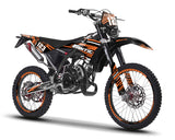 Kit déco Fantic XE 50cc Enduro 2017-2022 Dream | autocollants moto | personnalisation 50cc | armysctv