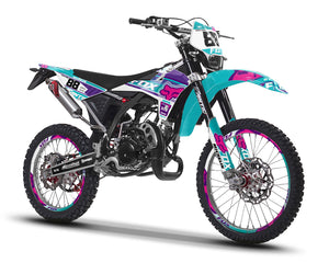 Kit déco Fantic XE 50cc Enduro 2017-2022 Foxy MX | autocollants moto | personnalisation 50cc | armysctv
