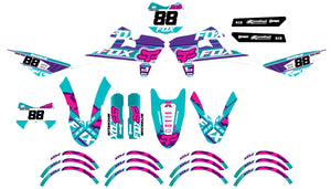 Kit déco Fantic XE 50cc Enduro 2017-2022 Foxy MX | autocollants moto | personnalisation 50cc | armysctv