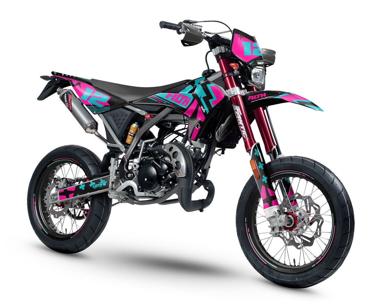 Kit déco Fantic 50cc 2017-2022 Filth | autocollants moto | personnalisation 50cc | armysctv