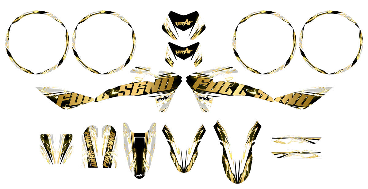 Kit déco Fantic 50cc 2017-2022 Haymakerz | autocollants moto | personnalisation 50cc | armysctv