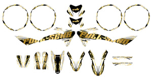 Kit pegatinas Fantic 50cc 2017-2022 Haymakerz | pegatinas para moto | personalización 50cc | armysctv