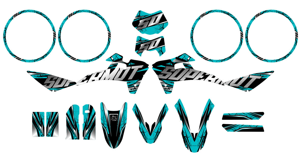 Kit déco Fantic 50cc 2017-2022 Illuzion | autocollants moto | personnalisation 50cc | armysctv