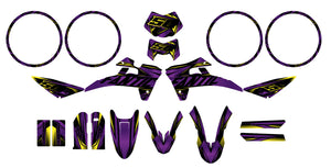 Dekor kit Fantic 50cc 2017-2022 Metallstil | Motorradaufkleber | Personalisierung 50cc | armysctv