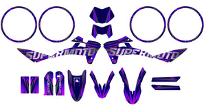 Kit pegatinas Fantic 50cc 2017-2022 Purpink | pegatinas para moto | personalización 50cc | armysctv