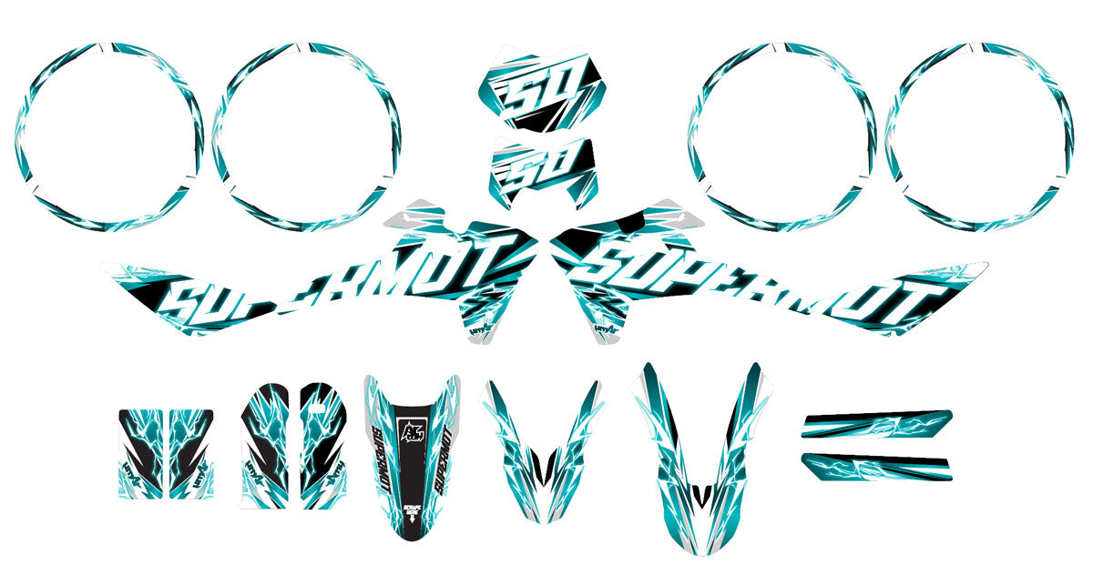 Kit déco Fantic 50cc 2017-2022 Shaker | autocollants moto | personnalisation 50cc | armysctv