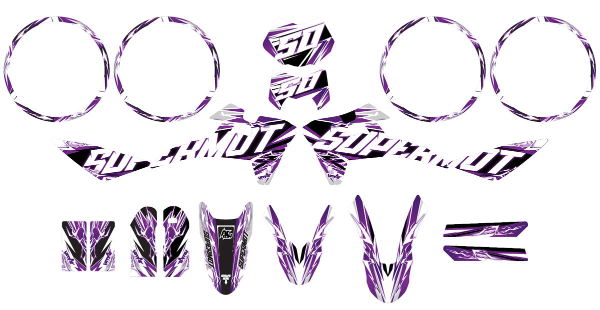 Kit déco Fantic 50cc 2017-2022 Shaker | autocollants moto | personnalisation 50cc | armysctv