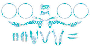 Kit déco Fantic 50cc 2017-2022 Superlight | autocollants moto | personnalisation 50cc | armysctv